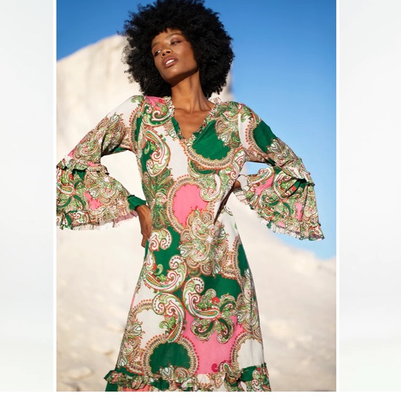 NEW! Hp ❤️One Season Boho maxi dress - Picture 1 of 7